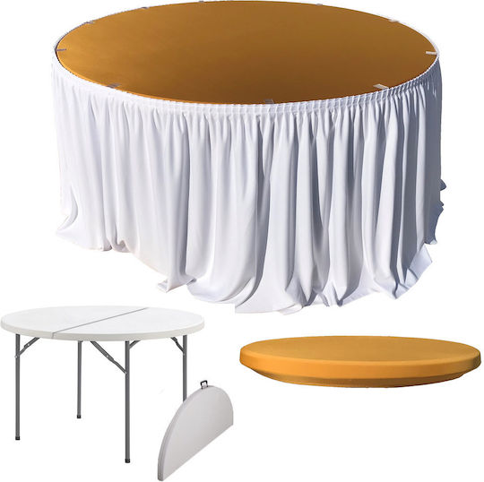 Raki Elastic White Restaurant Linens White