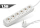 Set 1 Delight Extension Cord 6 Outlet Distributor 1.5 M