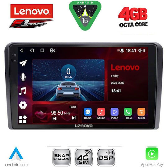 Lenovo Car Audio System for Honda Jazz 2019-2026 Bluetooth USB Wi-Fi GPS Apple CarPlay Android Auto with 10 Inch Touch Screen LENOVO SSQ 9213 CPA