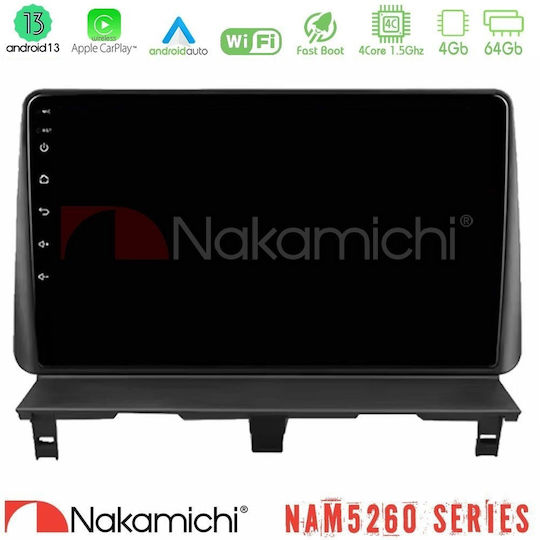 Nakamichi Car Audio System for Peugeot Partner Citroen Berlingo 2002-2008 Bluetooth USB AUX WiFi GPS Apple CarPlay Android Auto with 9" Touch Screen