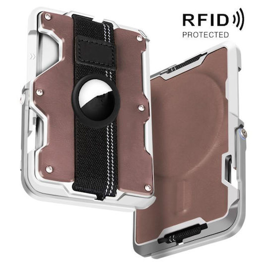 Leather Case for AirTag in Brown Colour