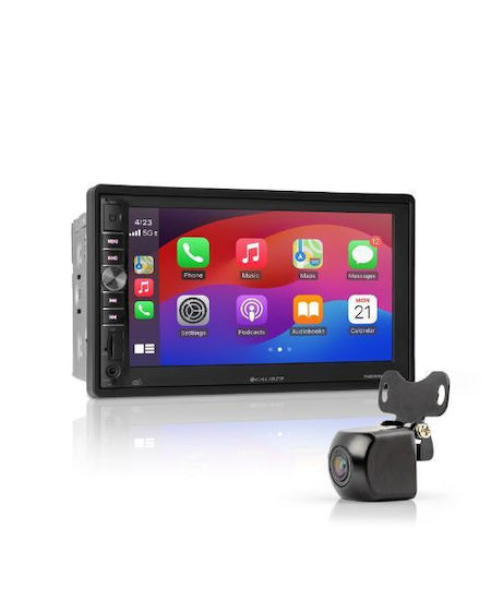 Caliber Автомобилна Аудио Система 2 DIN Bluetooth USB Вграден Wi-Fi GPS Apple CarPlay Android Auto