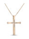 Triantos Rose Gold Cross 14K with Chain