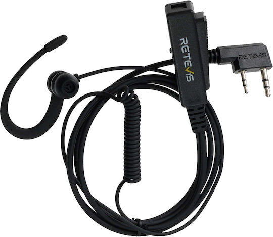Retevis 87427-VS Wireless Transceiver Earpiece Compatible with Kenwood 2 Pin Plug