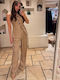 Women's Fabric Trousers Beige