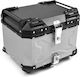 Motorrad-Topcase Aluminium 45lt Silber