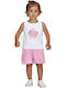 Kids Clothing Set with Shorts Summer 2 Pieces White