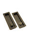 Convex Series 1507zsaf-s73s73 Door Flush Handle with Key Hole Bronze 50mm 1507ZSAF-S73S73