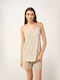 Vamp Sommer Babydoll Beige Taupe