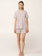 Vamp Vamp Sommer Schlafanzug & Pyjamas für Damen Baumwollenes Strawberry