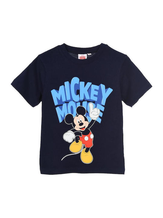 Παιδική Μπλούζα Κοντομάνικη Μπλε Mickey Mouse