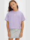 Kids Top Lilac Logo Boxy LVCKSJA16G VK7