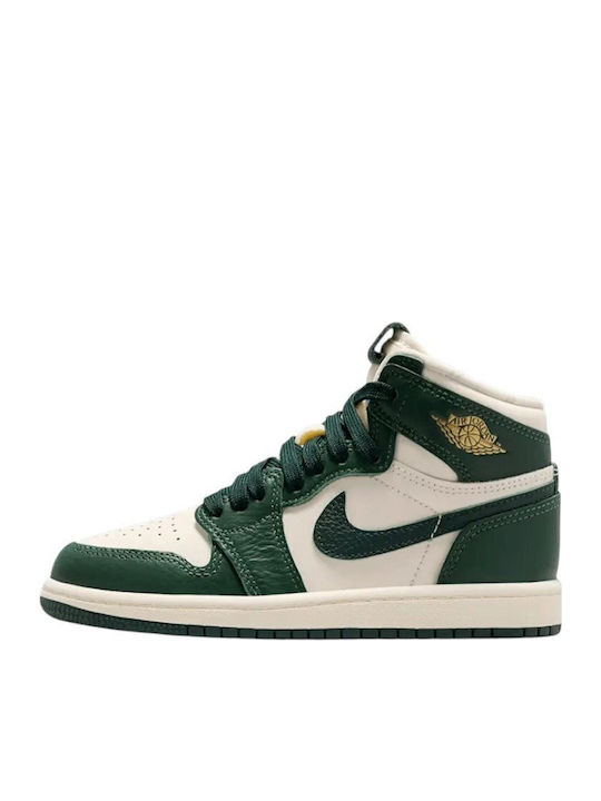 Jordan Air Jordan 1 Детски Маратонки High Зелени