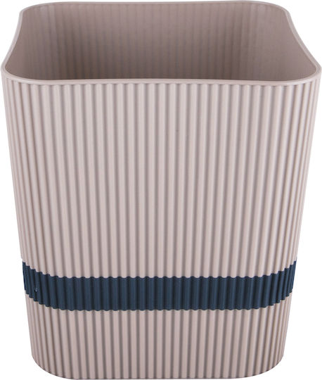 TnS Plastic Flower Pot Mocha Black 16x16x18cm