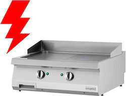 Oztiryakiler Ηλεκτρικό Πλατώ Ψησίματος 80x70x28cm 9kW με Λεία & Ραβδωτή Πλάκα
