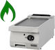 Oztiryakiler Kommerzielle Flachgrills LPG Chromplatte 40x70x28cm 7kW mit Wohnungs & Gerippten Grillplatten