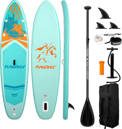 Funwater Φουσκωτή Σανίδα SUP με Μήκος 3.5m Γαλάζια