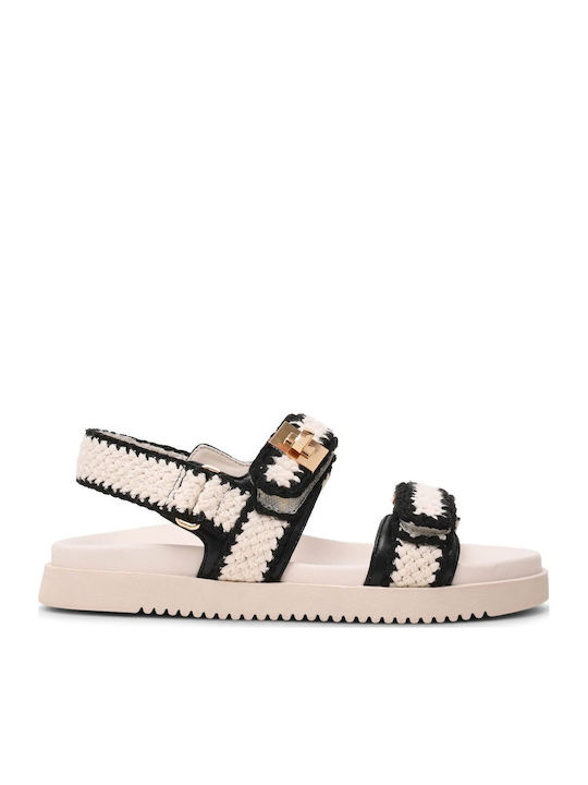Mona Γυναικεία Σανδάλια Flatforms Εκρού