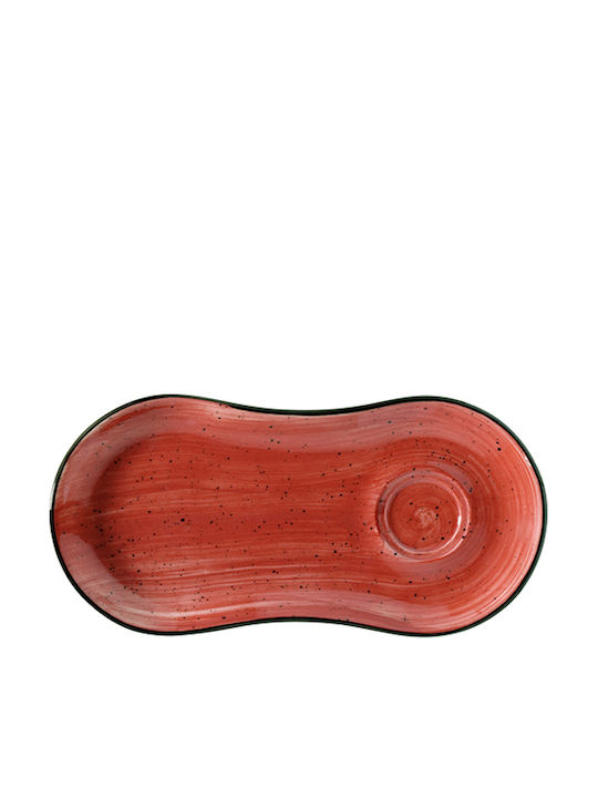Bonna Passion Piatelă De Servire Din Porțelan Roșie 25x12cm