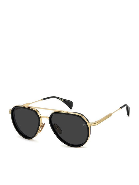 David Beckham Unisex Sunglasses with Gold Metal...