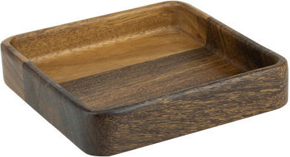 Raki Square Wooden Brown Serving Platter 20x20cm
