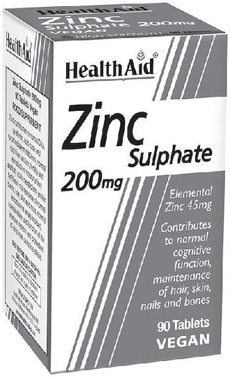 Health Aid Zinc Sulphate 200mg 90 ταμπλέτες