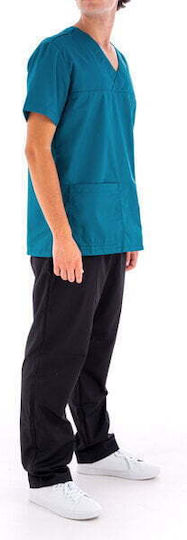 DS Wear Unisex Medical Pants And Blouse Set Black