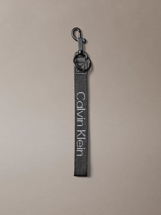 Calvin Klein Schlüsselanhänger Logo Webbing Schlüssel Fobb Lv04d1248g Schwarz Weiß Webbing