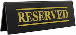 Σήμα Τραπεζιών “reserved” Ακρυλικό 15cm X 5cm