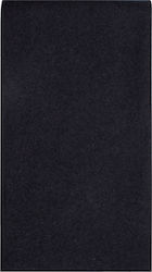 Luxury Napkin 40x40 Folded 1/8 Black 85 Pieces