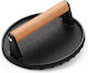 Round Meat Cooking Weight with Wooden Handle Φ18cm