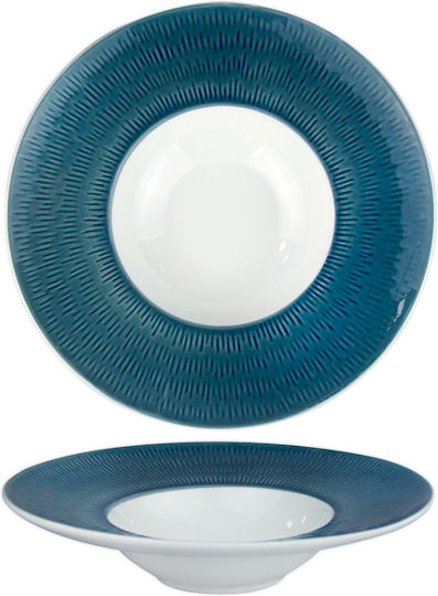 Raki Πιάτο Ζυμαρικών Inox Μπλε με Διάμετρο 24cm