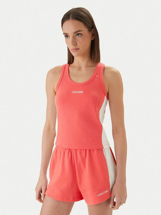 Calvin Klein Bluza Damă Bumbac Fără Mâneci Roz ...