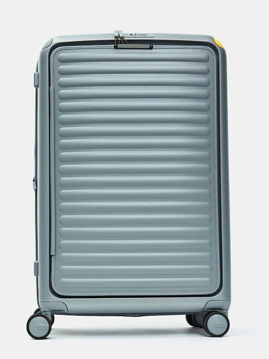 Mandarina Duck Smart Duck Голям Куфар За Пътуване Твърд Iron С 4 Колела Височина 75см
