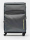 Mandarina Duck Zephyr Large Fabric Suitcase Graphite with 4 Wheels Height 83cm