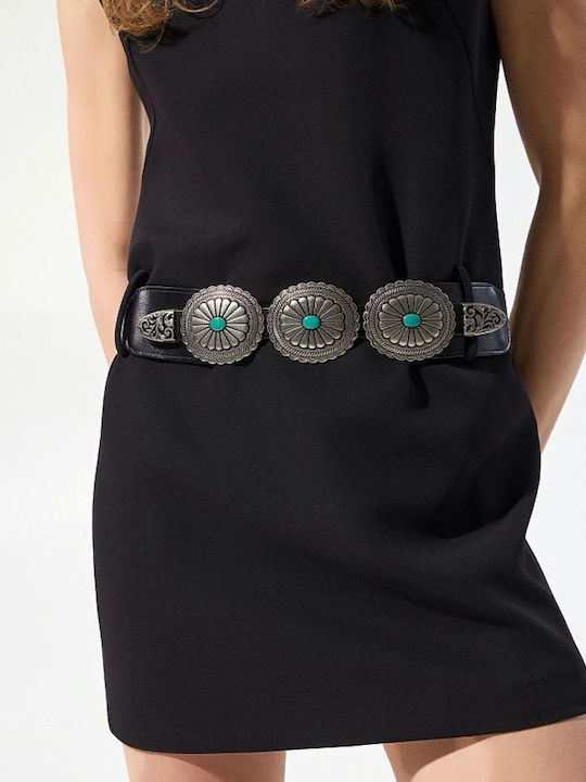 Elastic Women's Belt Black