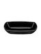 Hermia Hermia Round Glass Serving Bowl Black with Diameter 12cm 2 Pieces