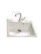 Sanitec 338 Classic Drop-In Kitchen Sink from Liquid Granite 70x50cm Brown
