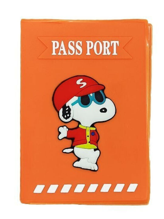 Cute Traveler Калъф За Паспорт Snoopy Hat Оранжев