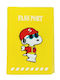 Cute Traveler Θήκη Διαβατήριο Snoopy Hat Κίτρινο