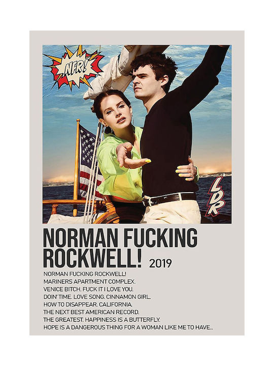 Music Poster Norman Fucking Rockwell Lana Del Rey Ms594 30cm X 40cm