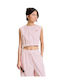 Resort Stripe Sarzana Γυναικεία Μπλούζα Βαμβακερή Αμάνικη Ριγέ Λευκή