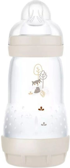 Mam Plastic Baby Bottle Easy Start Anti-colic with Silicone Teat for 4+ Months Beige 320ml