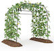 Costway Decorative Arched Rose Climbing Plants Expanded Garden Arch Pe Coated Metal Frame Black 230 X 182 X 206 Cm Gt4464dk