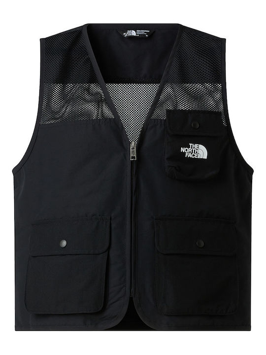 Kids Sports Sleeveless Jacket Black Camp