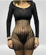 Aph Sexy Rochie Cu Glugă Role Play Plasă Cu Fustă Integrată