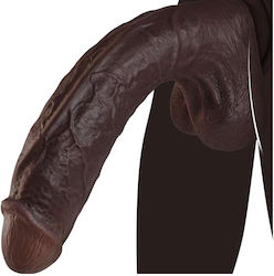 APH Ρεαλιστικό Dildo με Όρχεις Μαύρο APH Ρεαλιστικό Dildo με Όρχεις Μαύρο