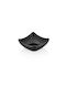 Raki Square Melamine Black Serving Bowl