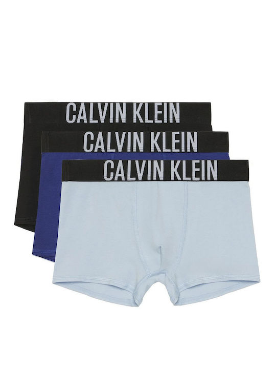 Calvin Klein Σετ Παιδικά Μποξεράκια Μπλε 3τμχ