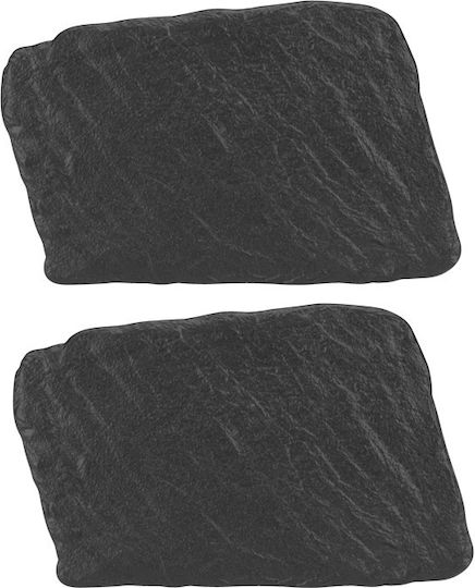 Raki Meteor Porcelain Serving Platters 22x14.5cm 2 Pieces
